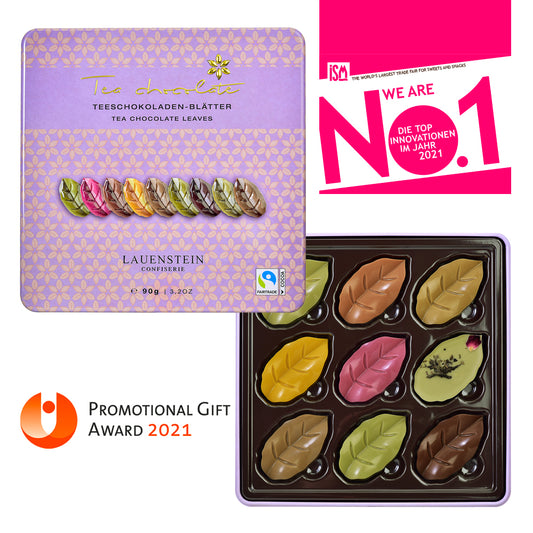 Teeschokolade Lauensteiner Teeblätter-Dose - Tee-hoch-n Teefachgeschäft Online-Shop