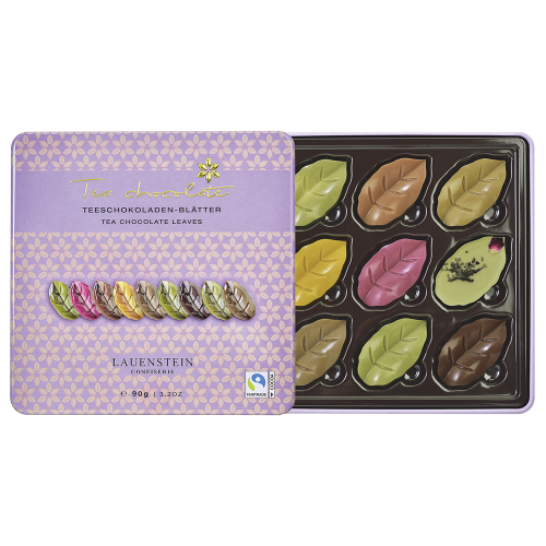 Teeschokolade Lauensteiner Teeblätter-Dose - Tee-hoch-n Teefachgeschäft Online-Shop