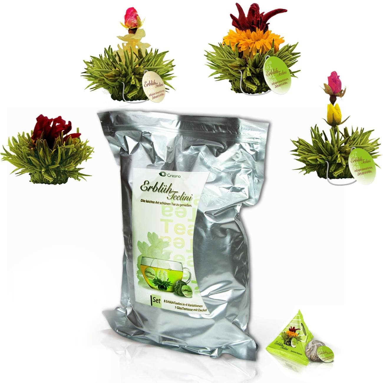 ErblühTeelini 36er Pack „Grüner Tee“ - Tee-hoch-n Teefachgeschäft Online-Shop