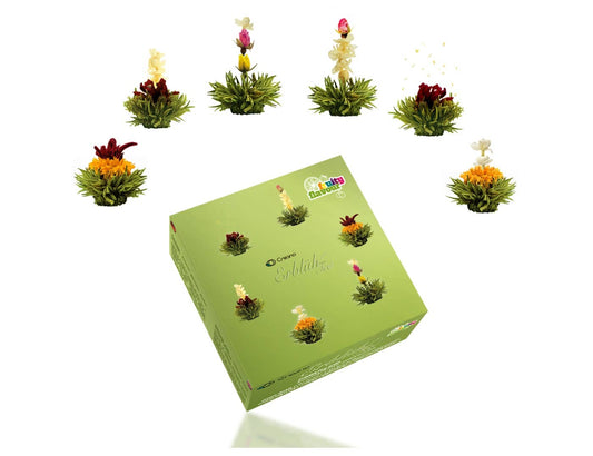 Creano Teeblumen Mix  Erblühtee Fruity Flavor zum Probieren - Tee-hoch-n Teefachgeschäft Online-Shop