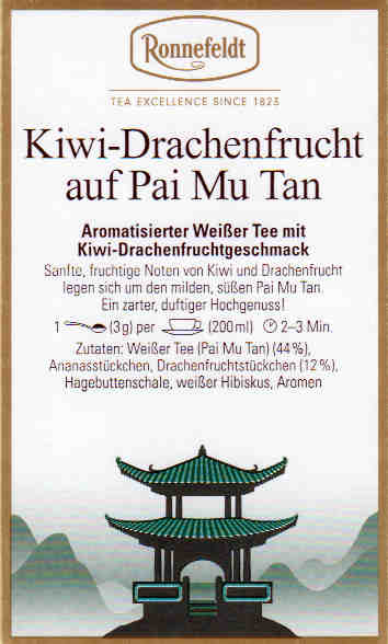 Kiwi-Drachenfrucht auf Pai Mu Tan