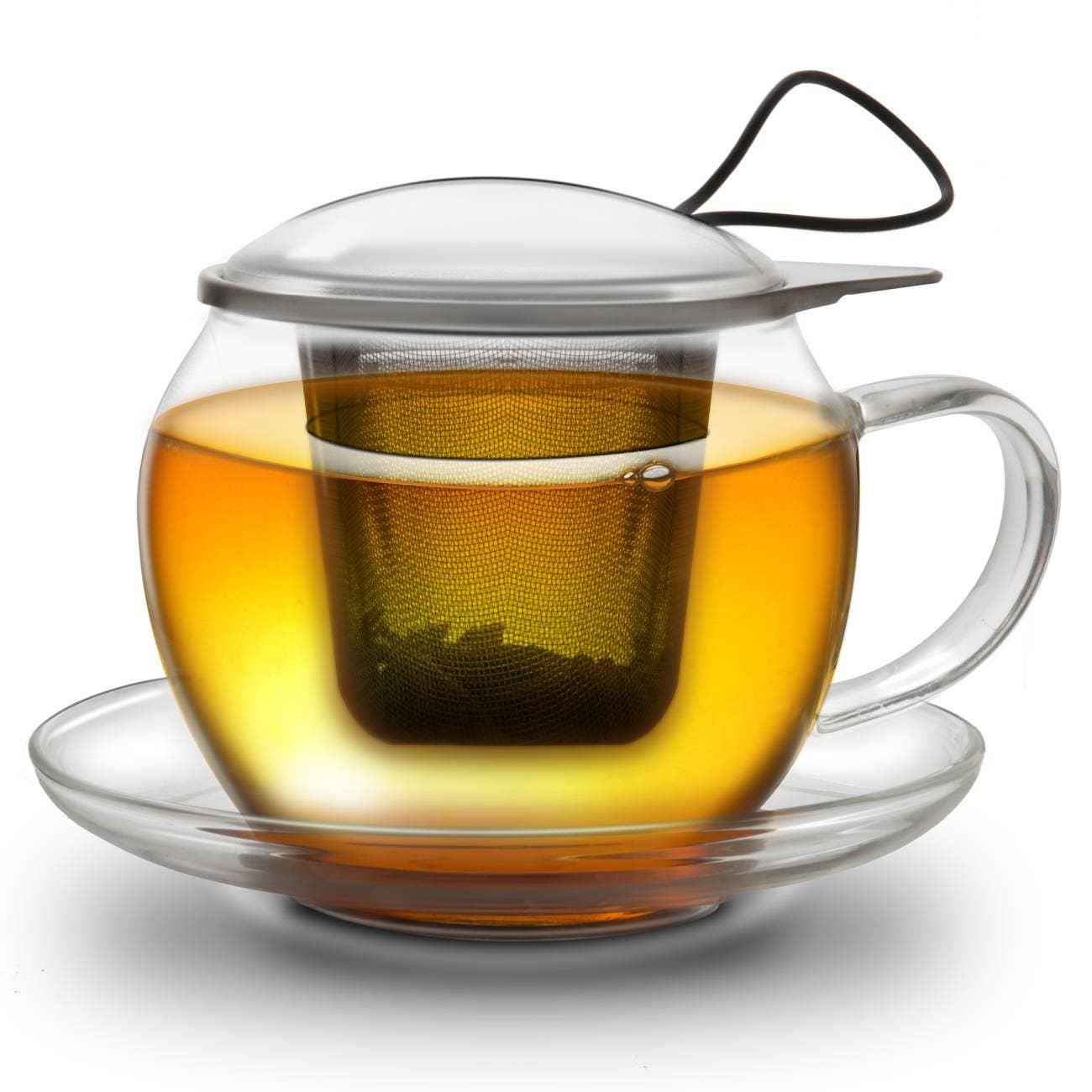 Jumbo-Tasse 450ml mit Sieb - Tee-hoch-n Teefachgeschäft Online-Shop