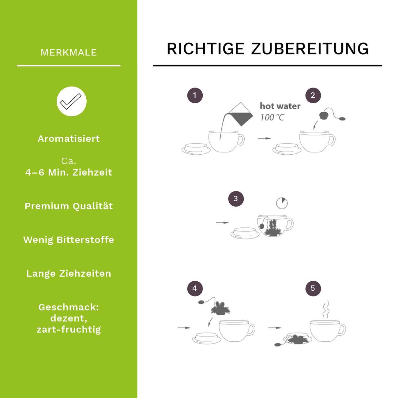 ErblühTeelini 36er Pack „Grüner Tee“ - Tee-hoch-n Teefachgeschäft Online-Shop