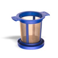 Dauerfilter mit Deckel blau - Tee-hoch-n Teefachgeschäft Online-Shop