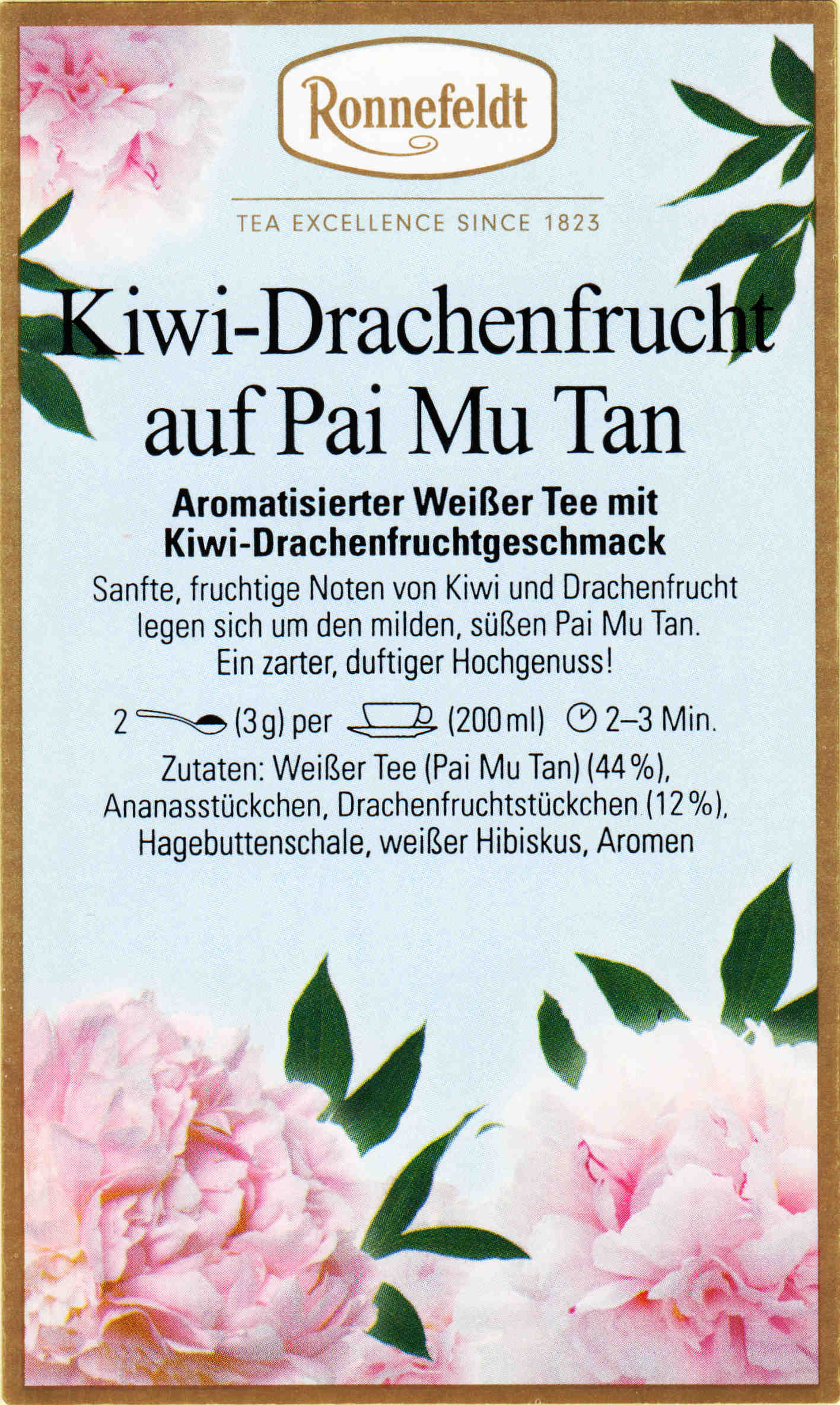 Kiwi-Drachenfrucht auf Pai Mu Tan