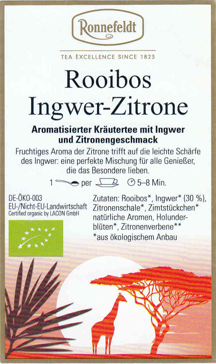 Rooibos Ingwer-Zitrone