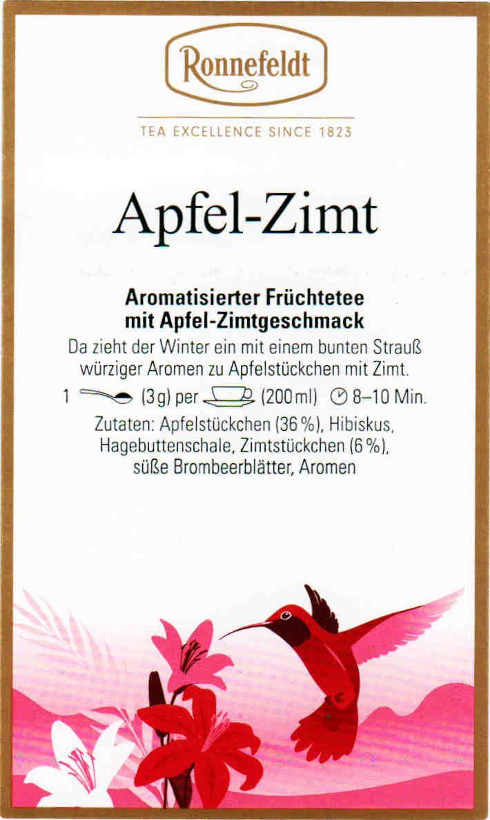 Apfel - Zimt - Tee - hoch - n Teefachgeschäft Online - Shop