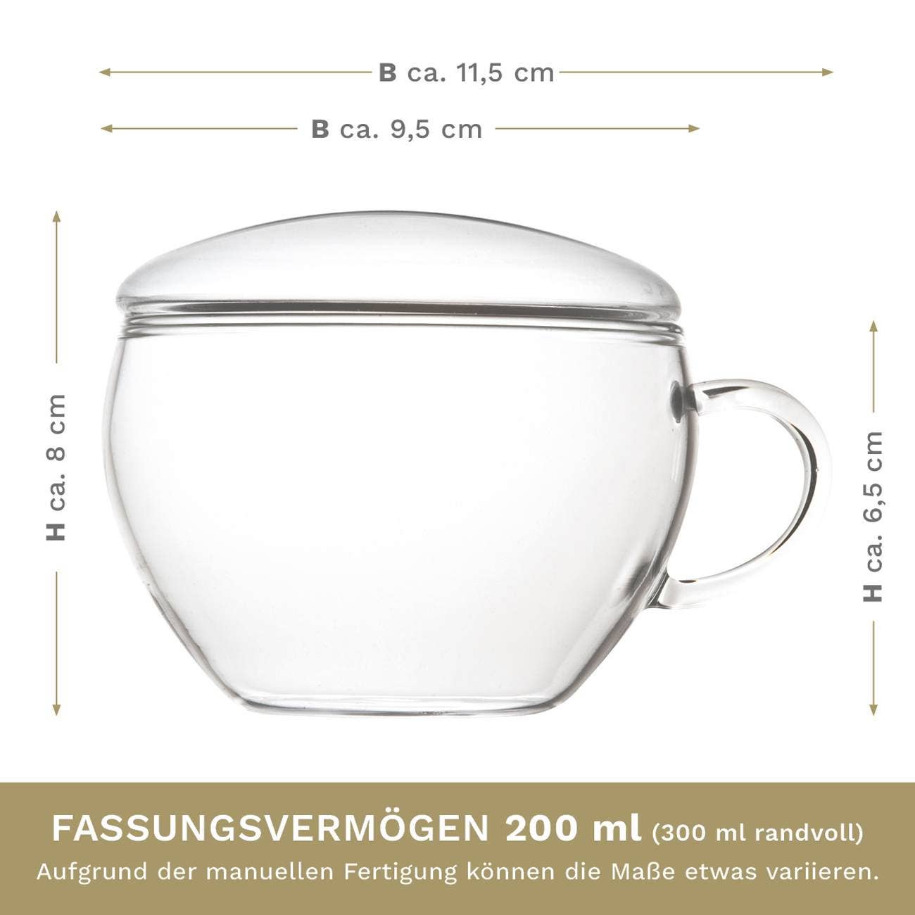 Teetasse Teelini 200ml; einzeln - Tee-hoch-n Teefachgeschäft Online-Shop