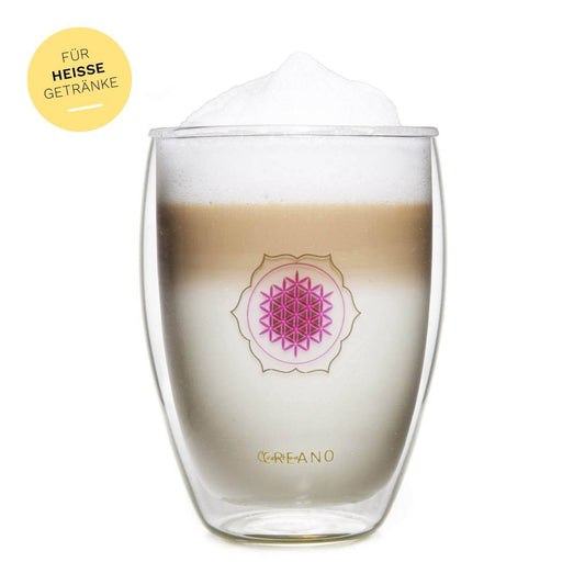 6er Set Blume des Lebens Thermoglas - Tee-hoch-n Teefachgeschäft Online-Shop